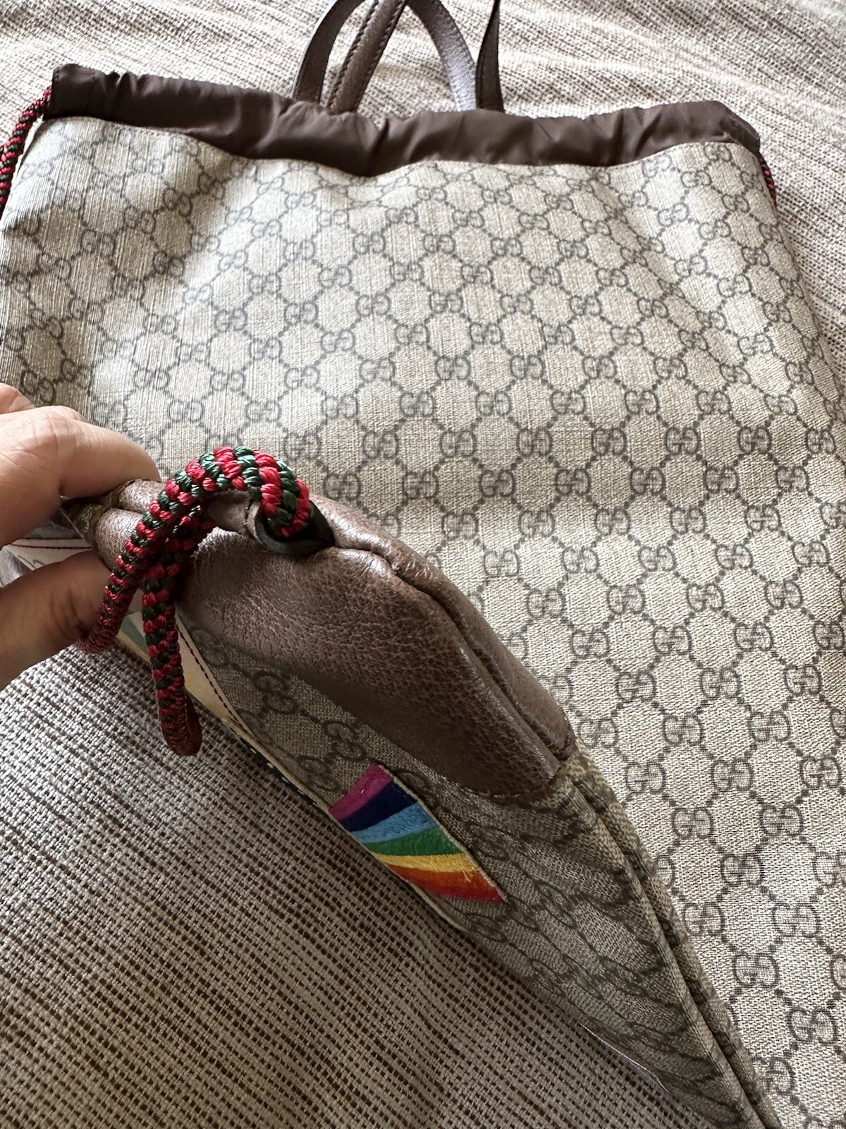 gucci drawstring backpack - image 9