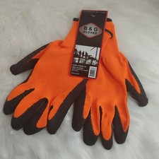  B&G Latex Dipped High-Visibility Orange Work...
