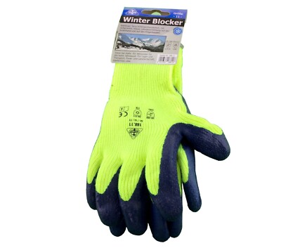 Arbeitshandschuh Winterblocker Handschuhe Latex schrumpfgerauht  Gr. 8 bis 11