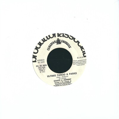 SANTO & JOHNNY / ORCHESTRA SPETT. CASADEI    LETZTER TANGO IN PARIS / HALLO MARE
