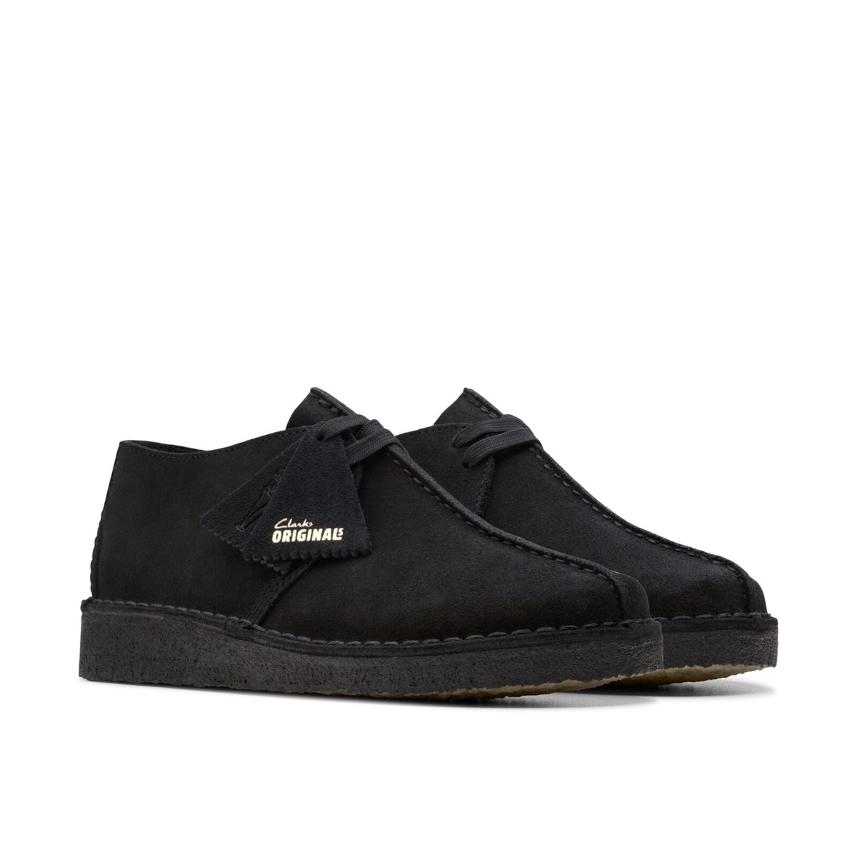 Clarks Originals Desert Trek Men's Center Stitch Black Suede