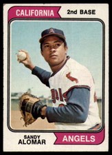 1974 Topps #347 Sandy Alomar Sr. EX++ Excellent++ Angels