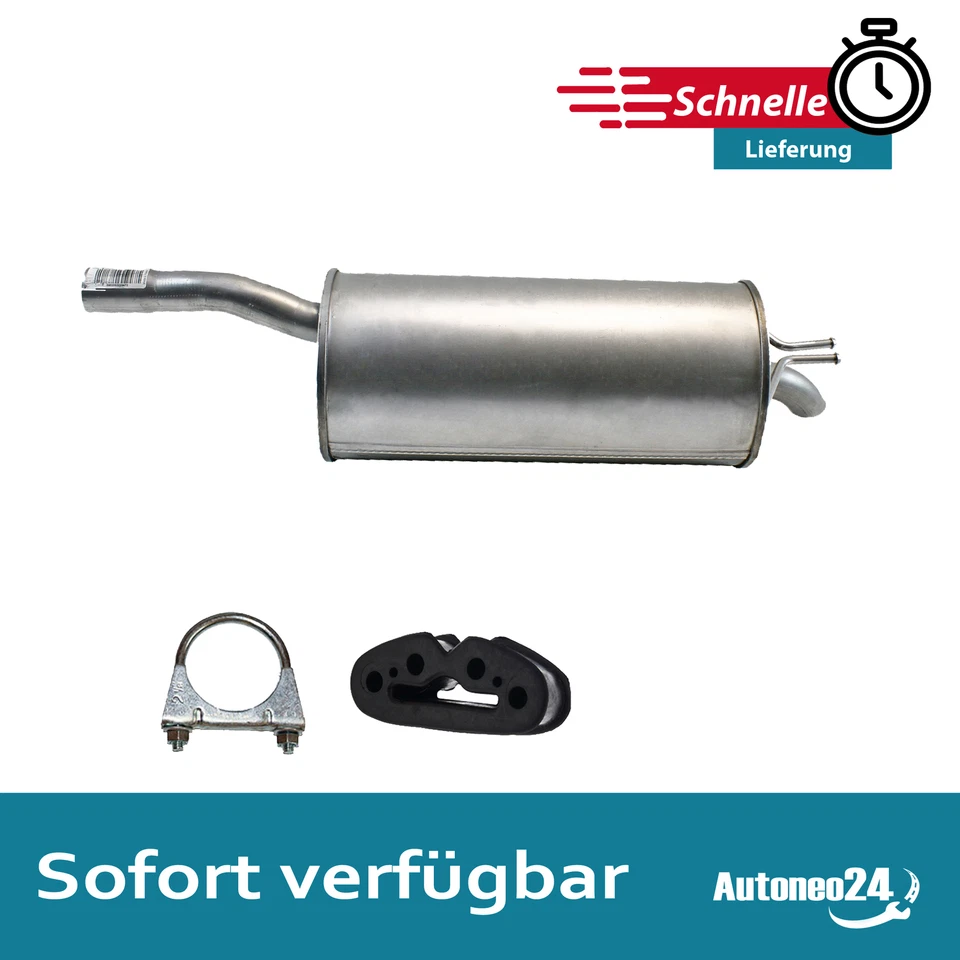 Endschalldämpfer für FIAT DOBLO Kasten/Großraumlimousine 1.4 ab. 2005- Auspuff