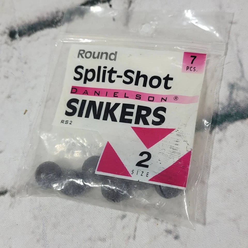 Paquete de accesorios de pesca: Danielson Split-Shot Sinkers Bullet Weights Gibbs No Foto 3 de 4