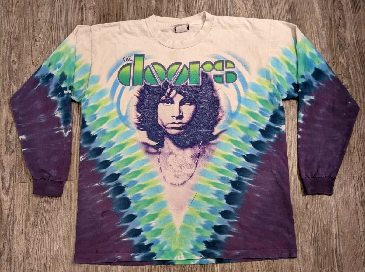 Vintage The Doors The Lizard King Long Sleeve Jim Morrison Tye die Shirt Liquid