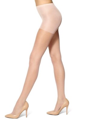 3XL Tamara Pale Control Top Pantyhose Hooters Uniform Compression Sheer