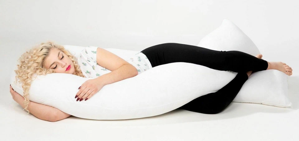 9Ft/12Ft U Shaped Pillow with Pillowcase Pregnancy Maternity Full Body Support - Image 3 of 4