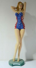 Miss America Figur Frau vintage XXL Figur ca. 90cm (H431-6040)