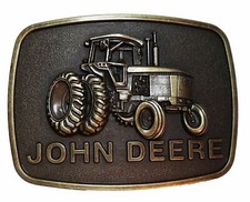 Tractor Antique Logo Bronze Enamel Metal Belt Buckle
