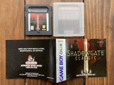 Shadowgate Classic Nintendo Game Boy Color 1999 Cartridge w Sleeve & Manual Test