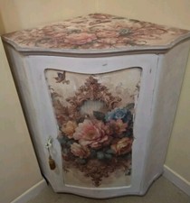 Mobile Angoliera In Legno Vintage Stile Provenzale Shabby 