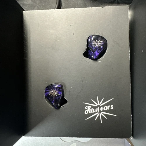 Kiwi Ears Quartet Earphones 2DD 2BA Hybrid HiFi Dynamic Wired In Ear Purple