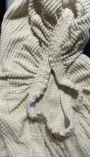 Enova Home Luxury Chair Covers Square Cream Color - A0097