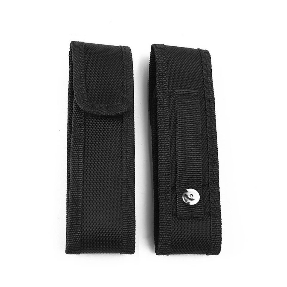 1X Nylon Pouch Holster LED Flashlight Torch Belt  Case Bag Holder Waist Pouch - Image 2 of 4