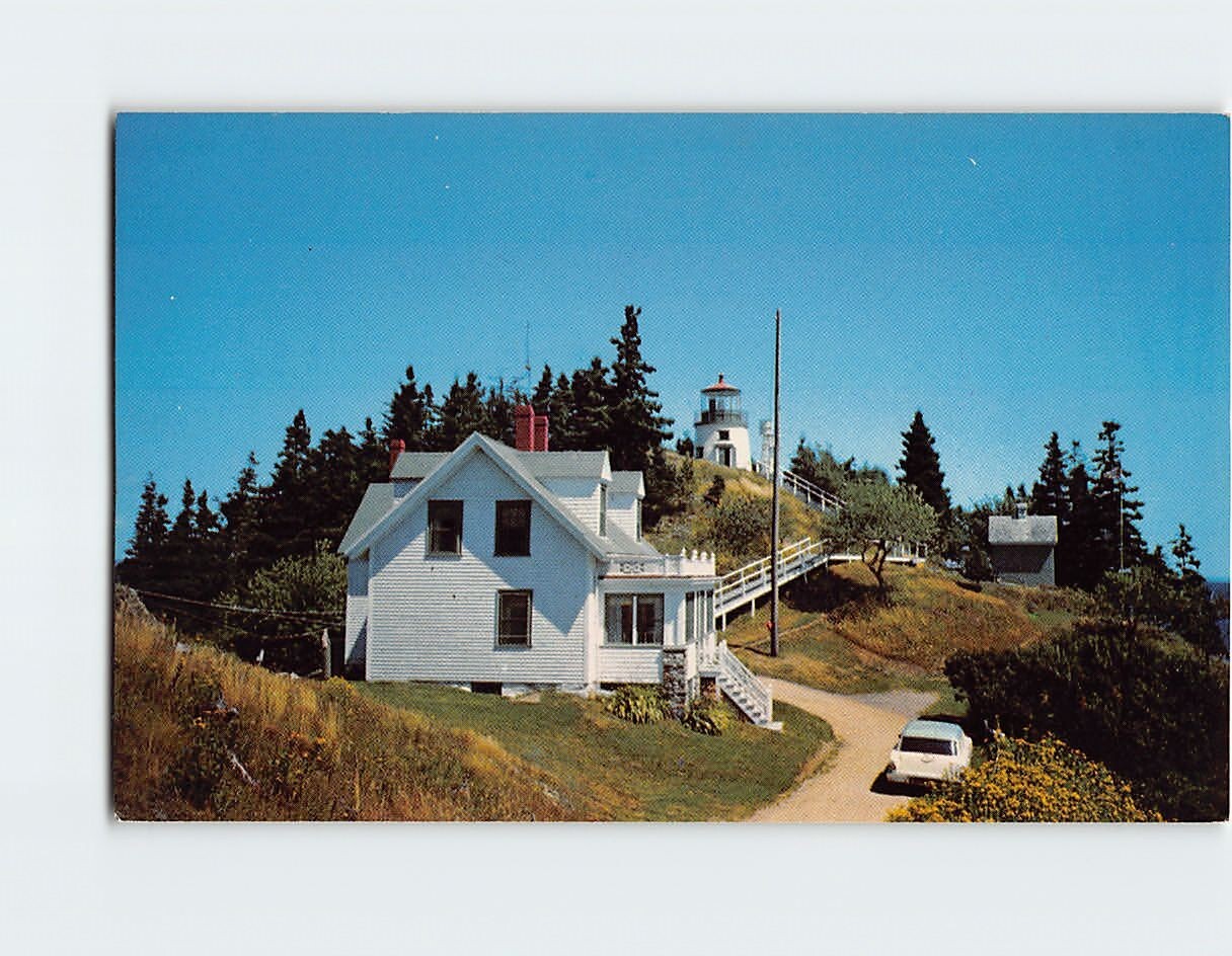Postcard Owls Head Lighthouse, Owls Head, Maine eBay