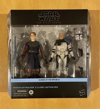 Guerra de las Galaxias La Serie Negra Clones de la República Anakin Skywalker y Capitán Rex