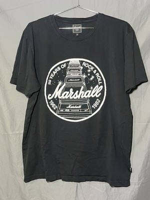 Marshall Black T-Shirt''20 Years of Rock & Roll'' 1962 to 1982 Size XL
