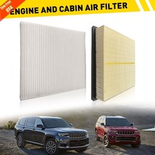 Engine and Cabin Air Filter Kit for Jeep Grand Cherokee Dodge Durango 2011-2021