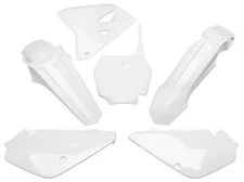 UFO Restyled Complete Plastics Kit White #SUKIT405K041 for Suzuki RM85/RM85L