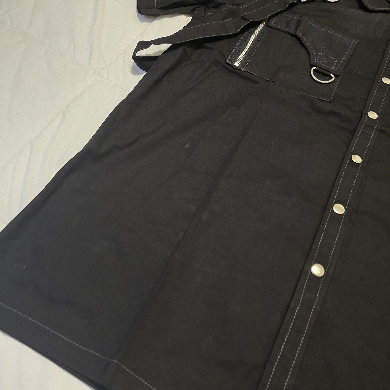 Dead Threads Mens Goth Button Down D-Ring Punk Y2… - image 5