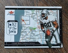 Jerry Rice, 2001 Fleer Focus NFL  Insert Card #17, Oakland Raiders 