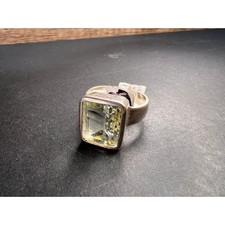 NEW Prasiolite Sterling silver ring 6.87 grams