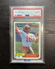 Topps 1981 Joe Montana Rookie Card #216 PSA 8 San Francisco 49ers NFL. rookie card picture