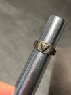 Vintage Sterling Silver Fraternal Masonic Scottish Rite Signet Ring - Triangular