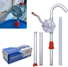 55 Gallon Drum Pump, Barrel Pump 55 Gallon, 6 GPM Flow, Aluminum Drum Rotary Han