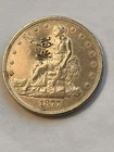 1877-S Silver Trade Dollar Cleaned/Polished Very Fine Details Cleaned Free SH
