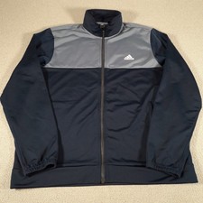 Adidas Mens Track Jacket XL Navy Gym Training Running Originals Training Top