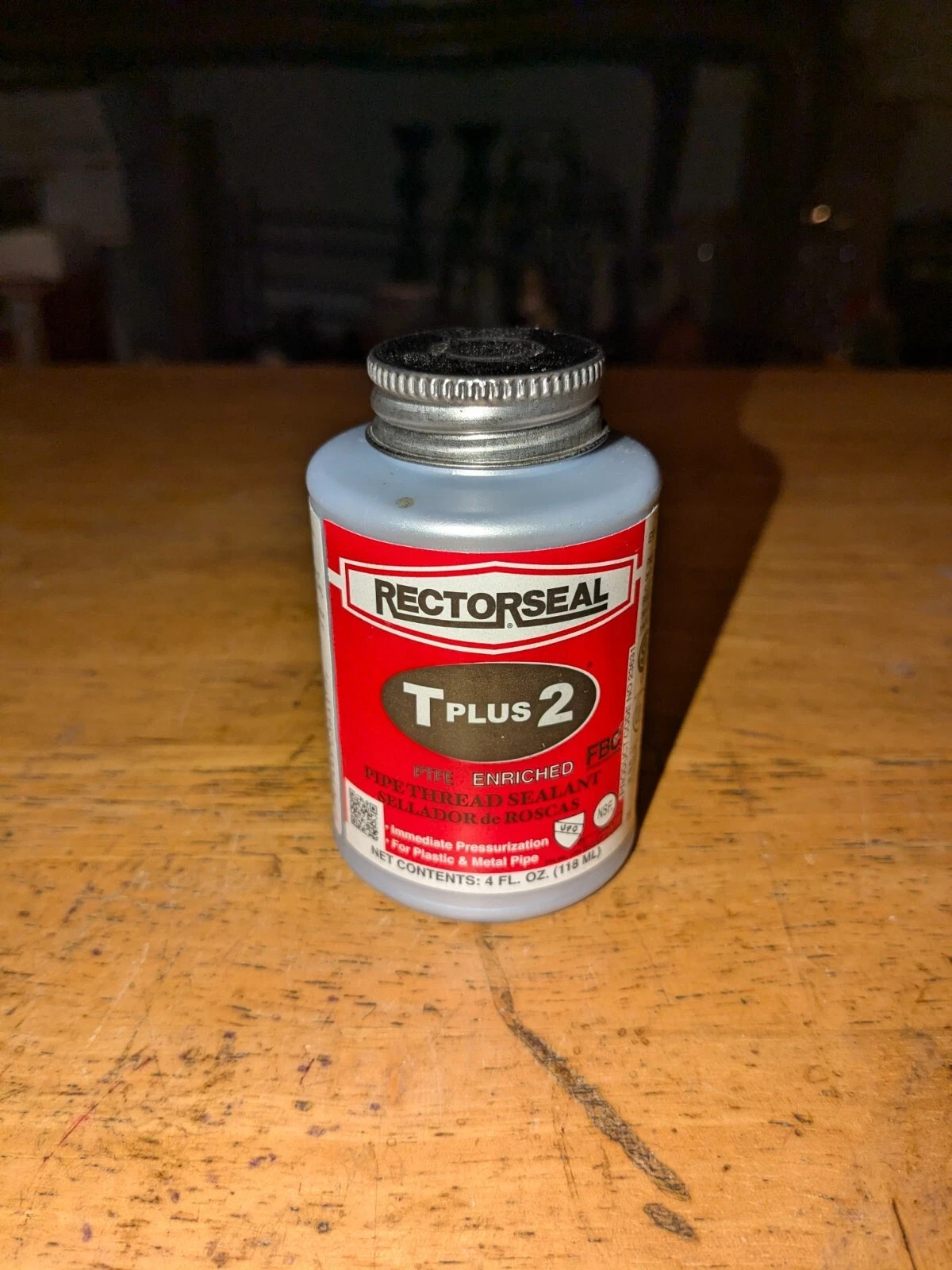 NEW Open Jar-RectorSeal T Plus 2 PTFE Enriched Pipe Thread Sealant for Pipes