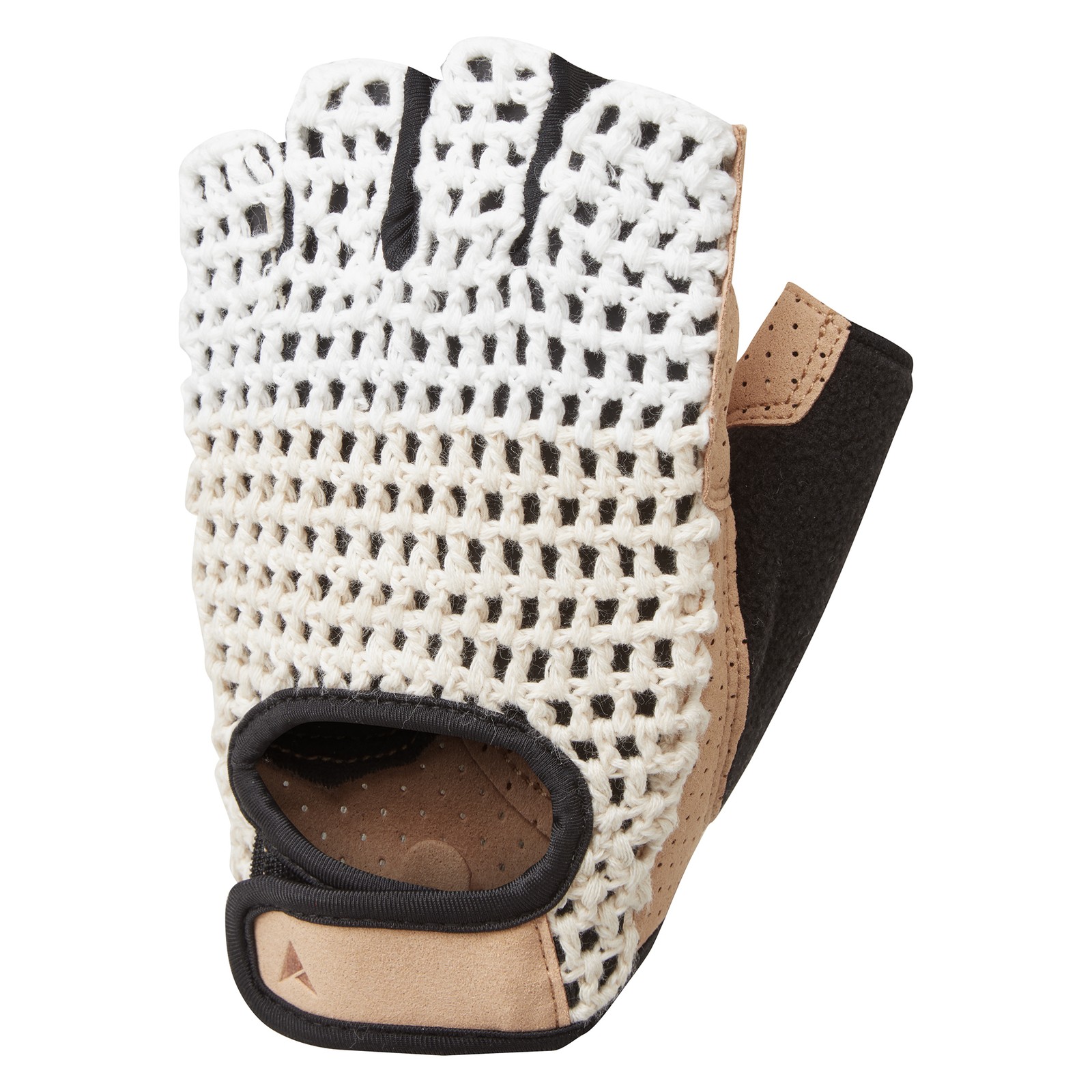 Altura Adult Unisex Crochet Cycling Mitts - Cream/Tan - Medium