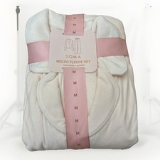 Soma Microfleece Pajama Set Medium Champagne Orig 104