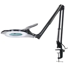 10X LED Magnifying Lamp with Clamp, KIRKAS 2,200 Lumens Dimmable Super Bright...