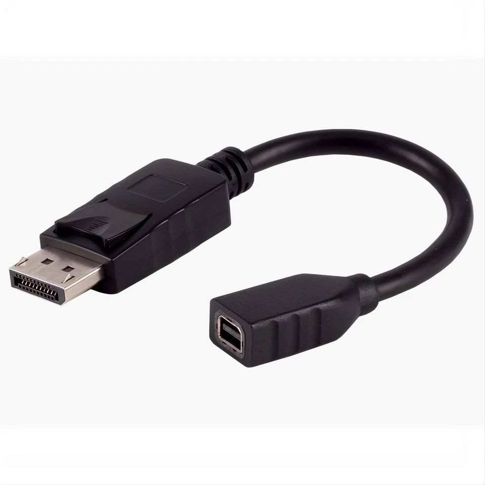 Display Port Adapter Mini DisplayPort Buchse auf DP 1.2 Stecker 2560x1440 20cm - Bild 1 von 1
