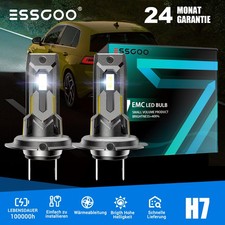 2X H7 LED Scheinwerfer 6500K 30000LM Halogen ...