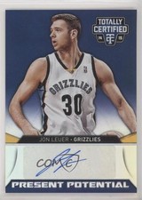 2014-15 Panini Totally Certified Mirror 4/25 Jon Leuer #PPS-JL Auto 2fd