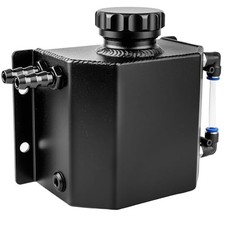 Coolant Overflow Tank, Aluminum Coolant Reservoir Tank, 1L Universal Reservoir