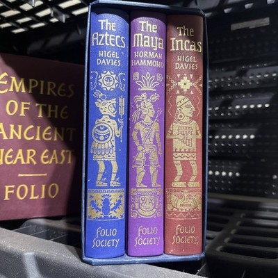 Folio Society 古代歴史・神話 4冊セット⁠【洋書】 Folio Society EMPIRES OF EARLY LATIN AMERICA 3 Vol Incas, Aztecs
