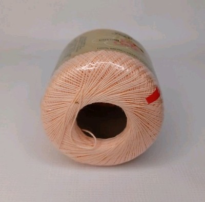 Pelote De Coton Mercerisé J&P Coats Knit-Cro-Sheen 150 Yards - Couleur Rose Ombragé N°15, Stock Ancien