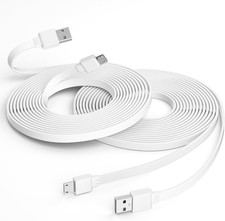 2 Pack 25FT Camera Power Cord for Wyze Cam V3/V4/Og/Pan V2 Ring Indoor Cam Simpl