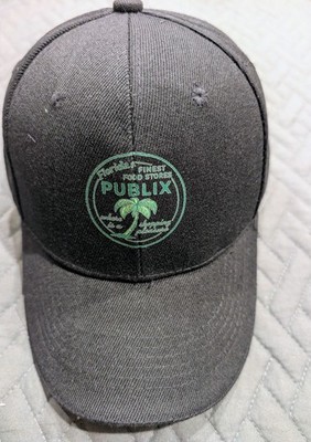 Publix Super Market Hat - Retro Palm Tree Logo - Black/Green - Florida Style