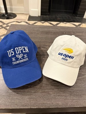 2025 US OPEN Limited Edition Final Cap PAIR (White & Blue)