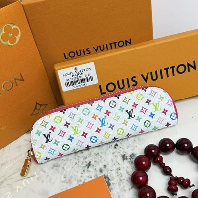LOUIS White Multicolor Monogram Canvas Pencil Case