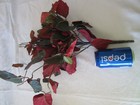 Lot of RED & GREEN Artificial Floral BUSH LEAVES Tree Branches Greenery Decor — photo 9
