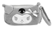 Sanrio Characters Official Plush Doll Silver Kuromi Square Pouch Mini Bag