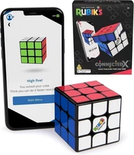 Rubik’s ConnectedX Bluetooth Official 3x3 Speed Cube Puzzle & App [DAMAGED BOX]