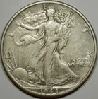 1944-D 50C Walking Liberty Half Dollar AU50 Book Value $50