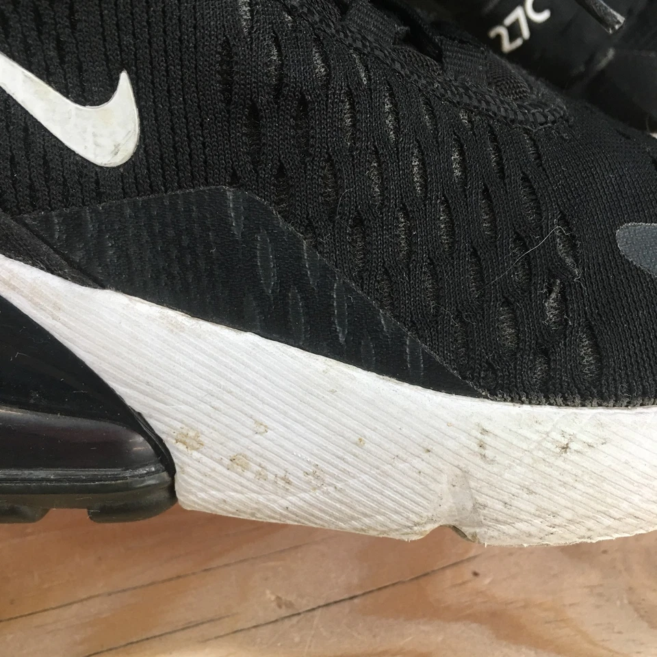 Nike Zapatos Juveniles 3.5 Air Max 270 Tenis para Correr Negros Con Cordones Deporte 943345-001 Foto 4 de 4